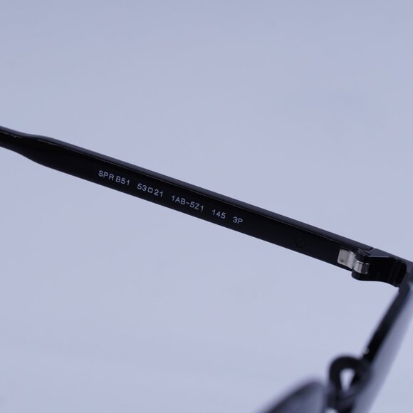 Prada PRB51S 1AB5Z1 Sunglasses Black Round Frame, Black Polarized Lenses - Picture 6 of 10